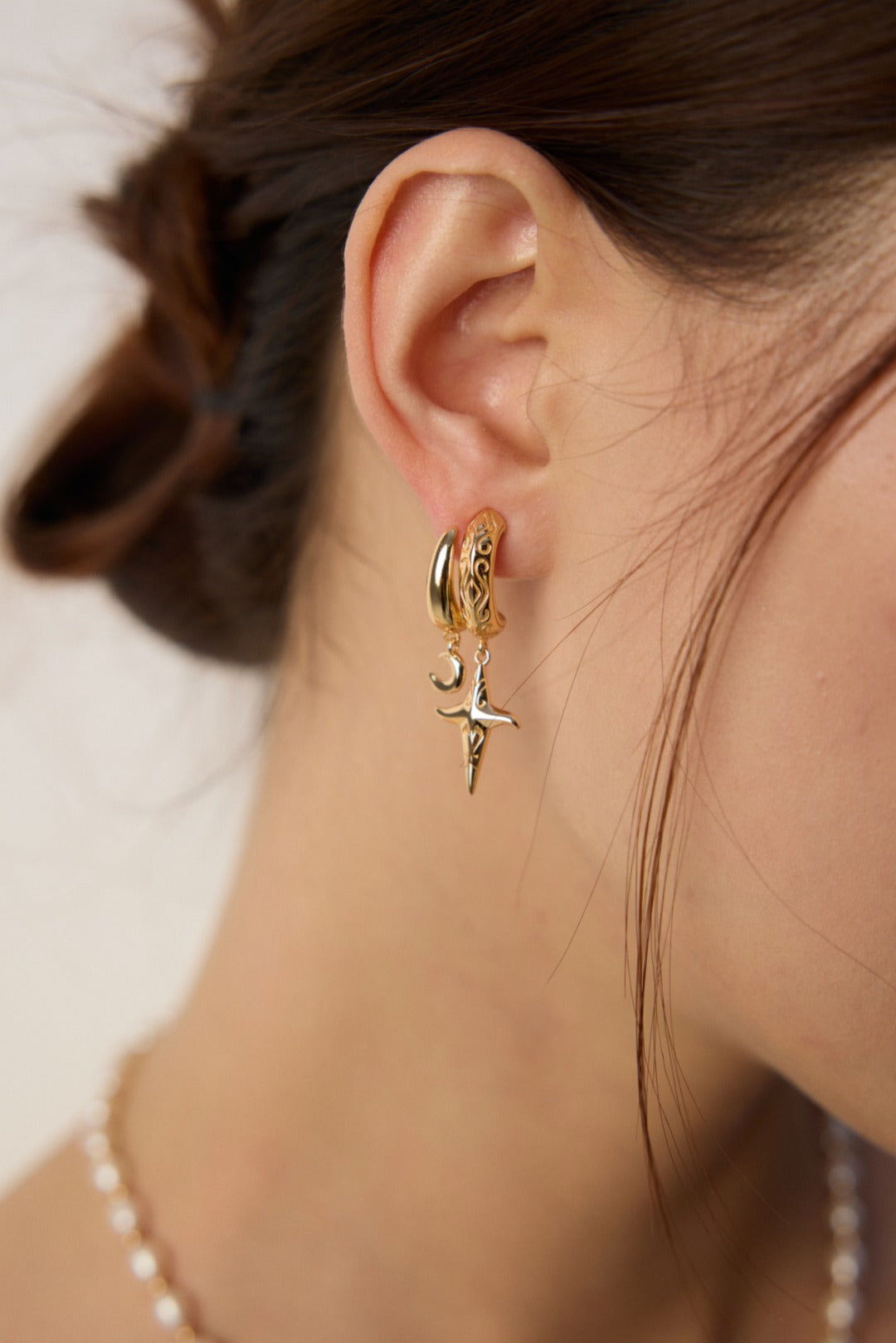 S925 Silver Retro Earrings