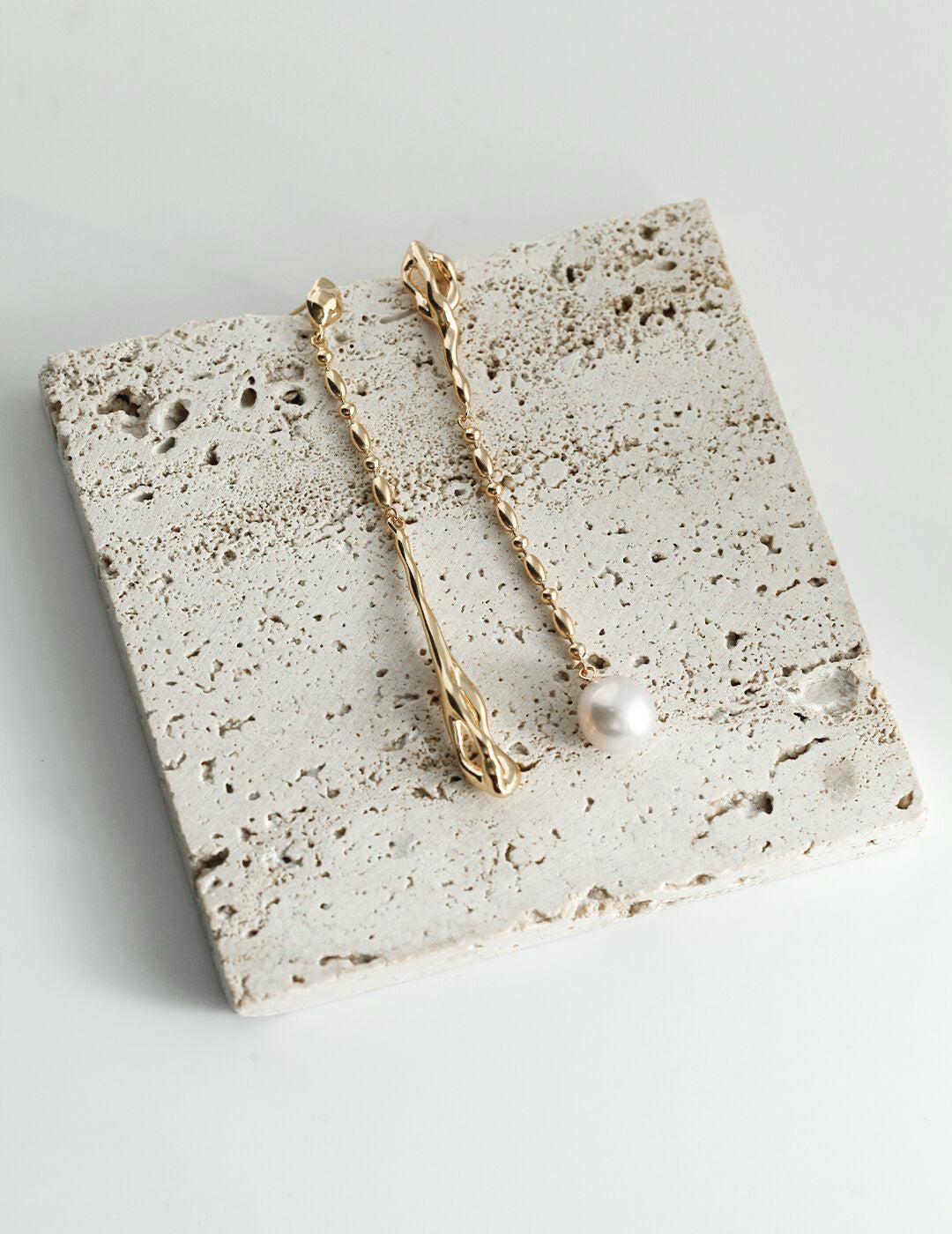 Pure Silver Baroque Pearl Style AB Earrings