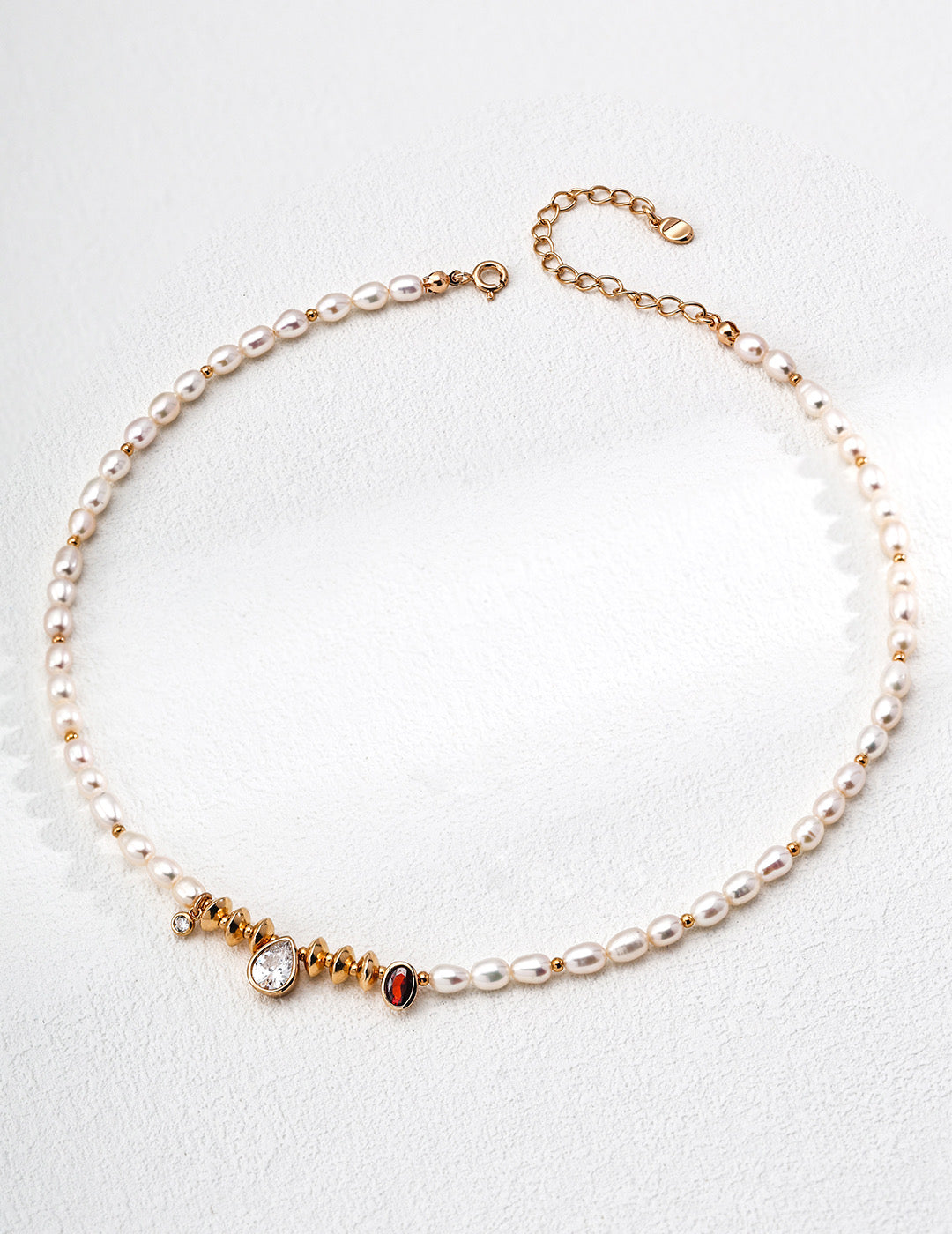 S925 Silver Retro-style Necklace with Natural Pearls and Zircons