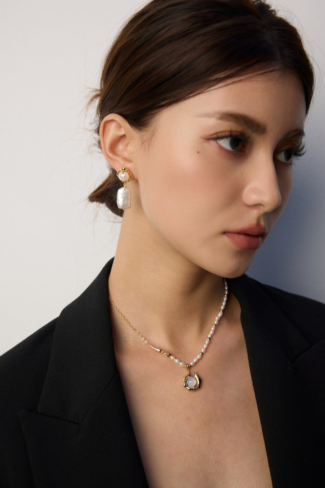 Pure Silver Opal Necklace