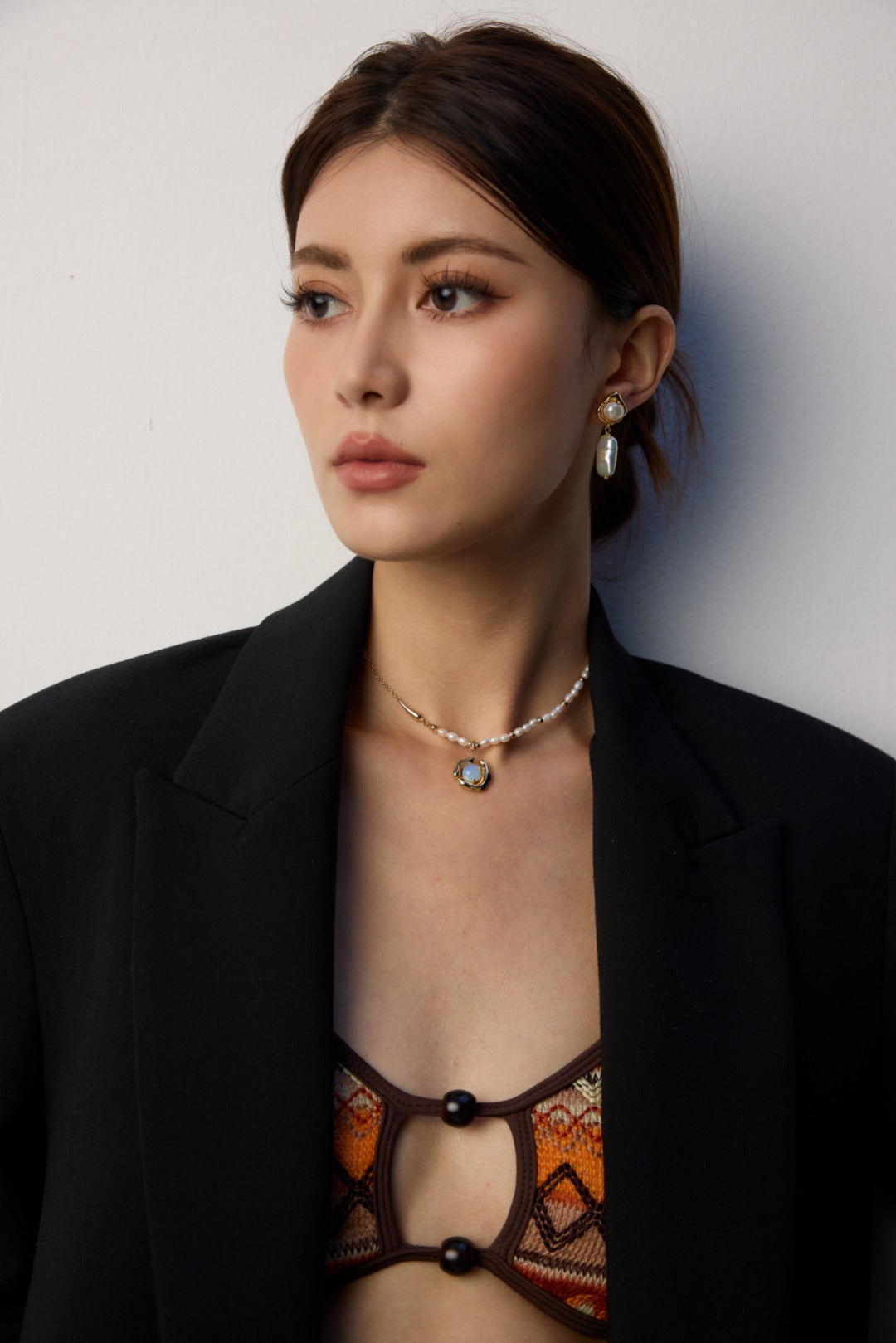 Pure Silver Opal Necklace