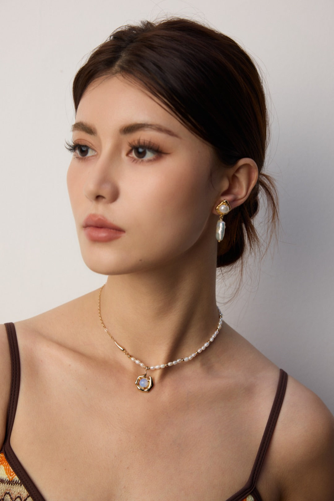 Pure Silver Opal Necklace