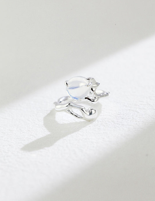 Pure Silver Opal Ring