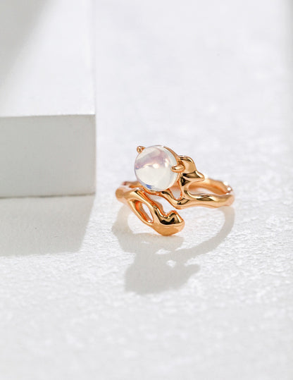 Pure Silver Opal Ring