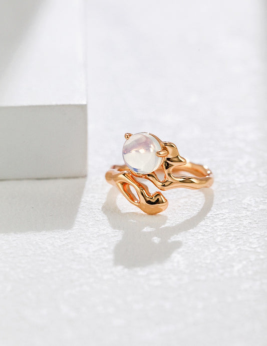 Pure Silver Opal Ring
