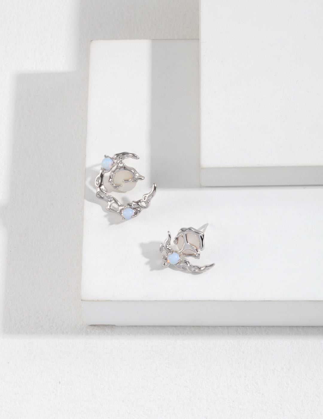 Pure Silver AB-Style Earrings