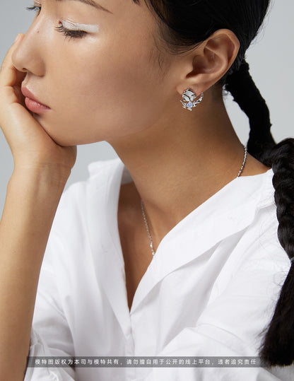 Pure Silver AB-Style Earrings