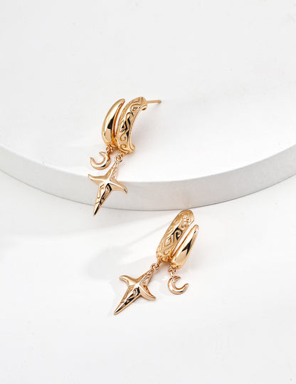 S925 Silver Retro Earrings