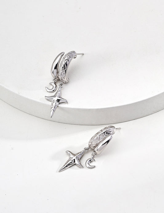 S925 Silver Retro Earrings