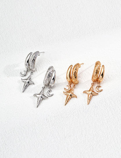 S925 Silver Retro Earrings