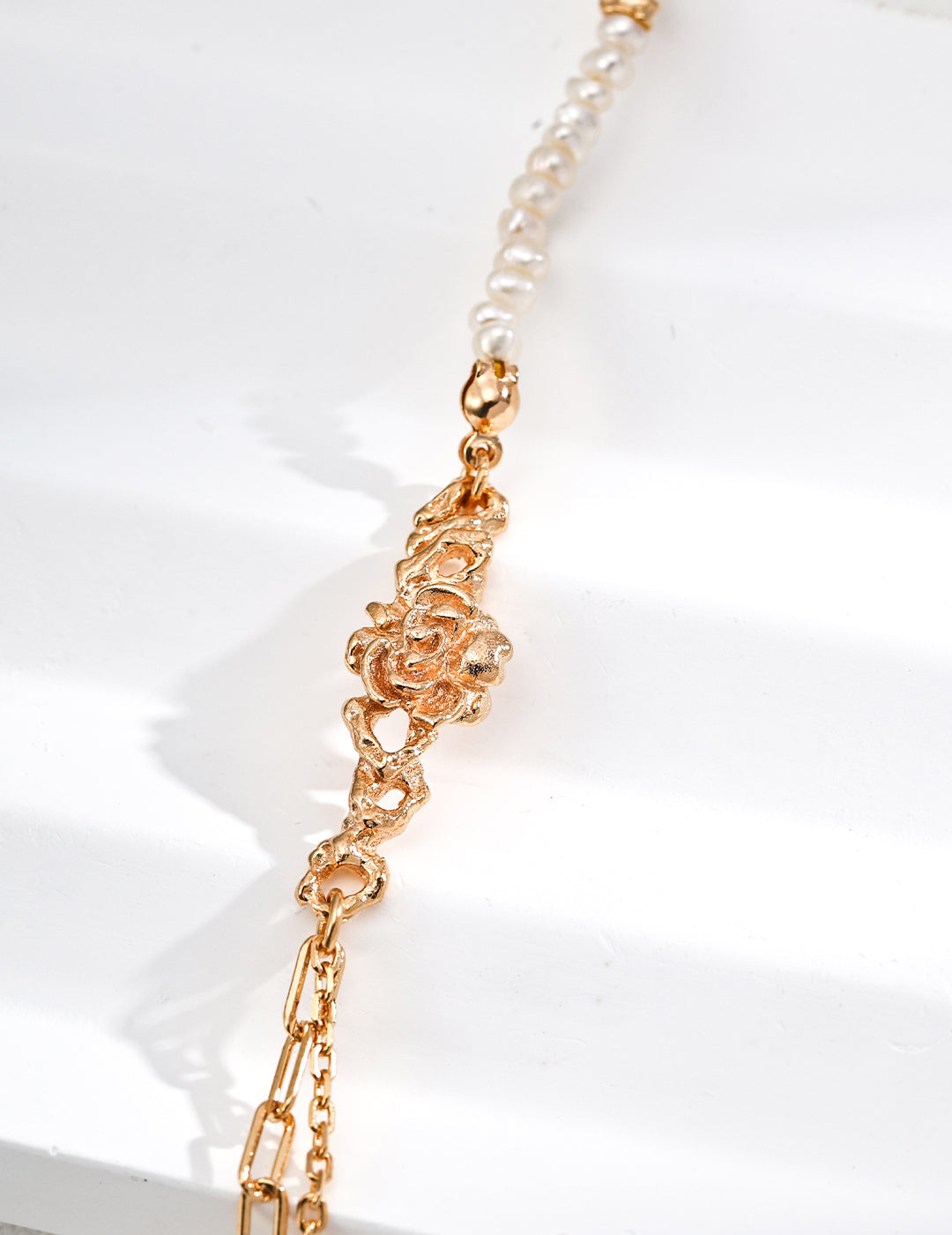 S925 Rose Pearl Bracelet