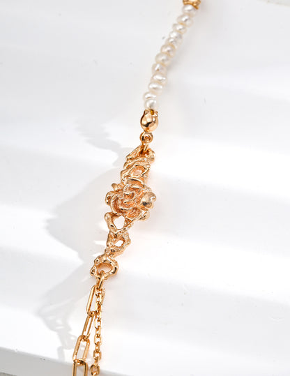S925 Rose Pearl Bracelet
