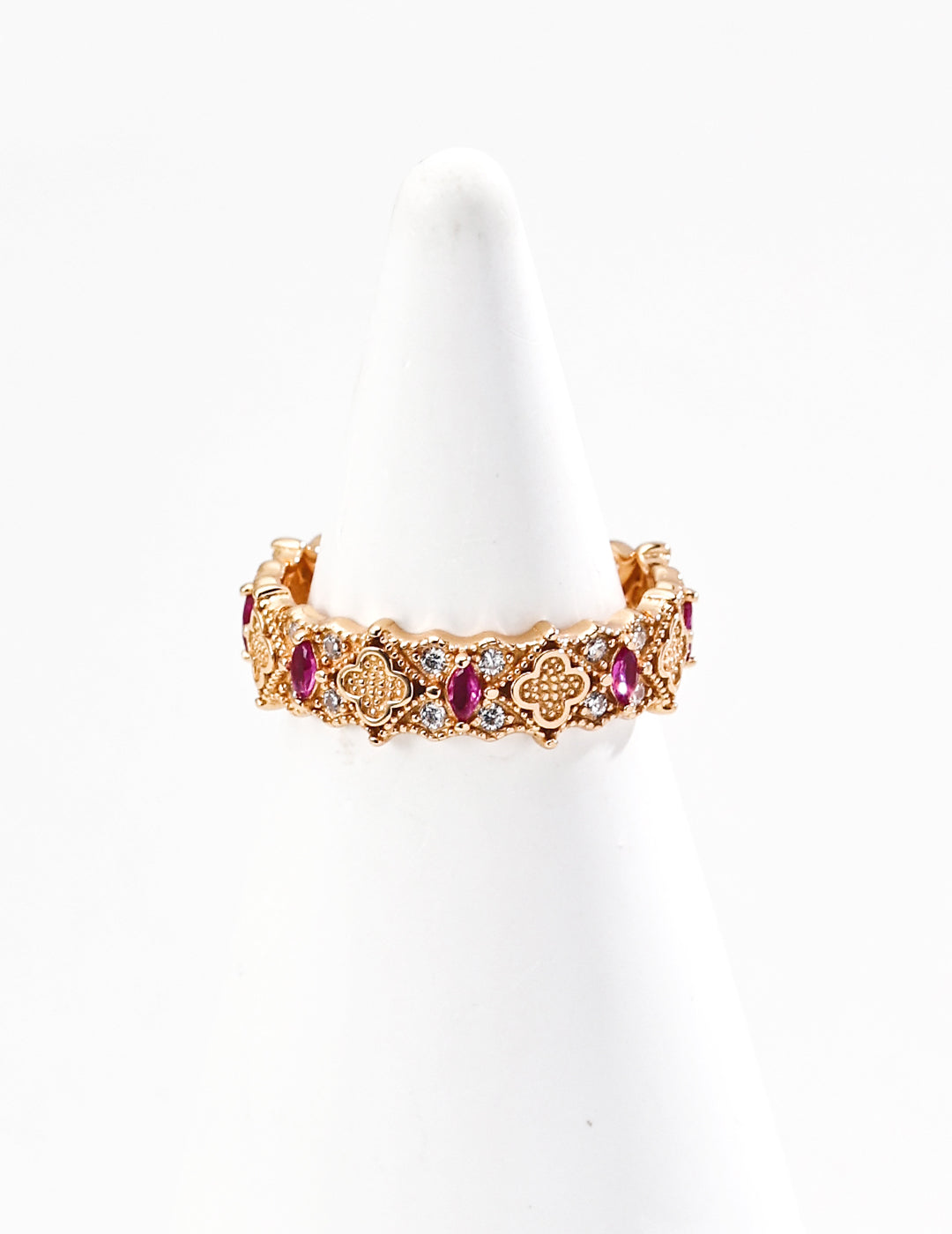 S925 FourLeaf Secret Language Ring