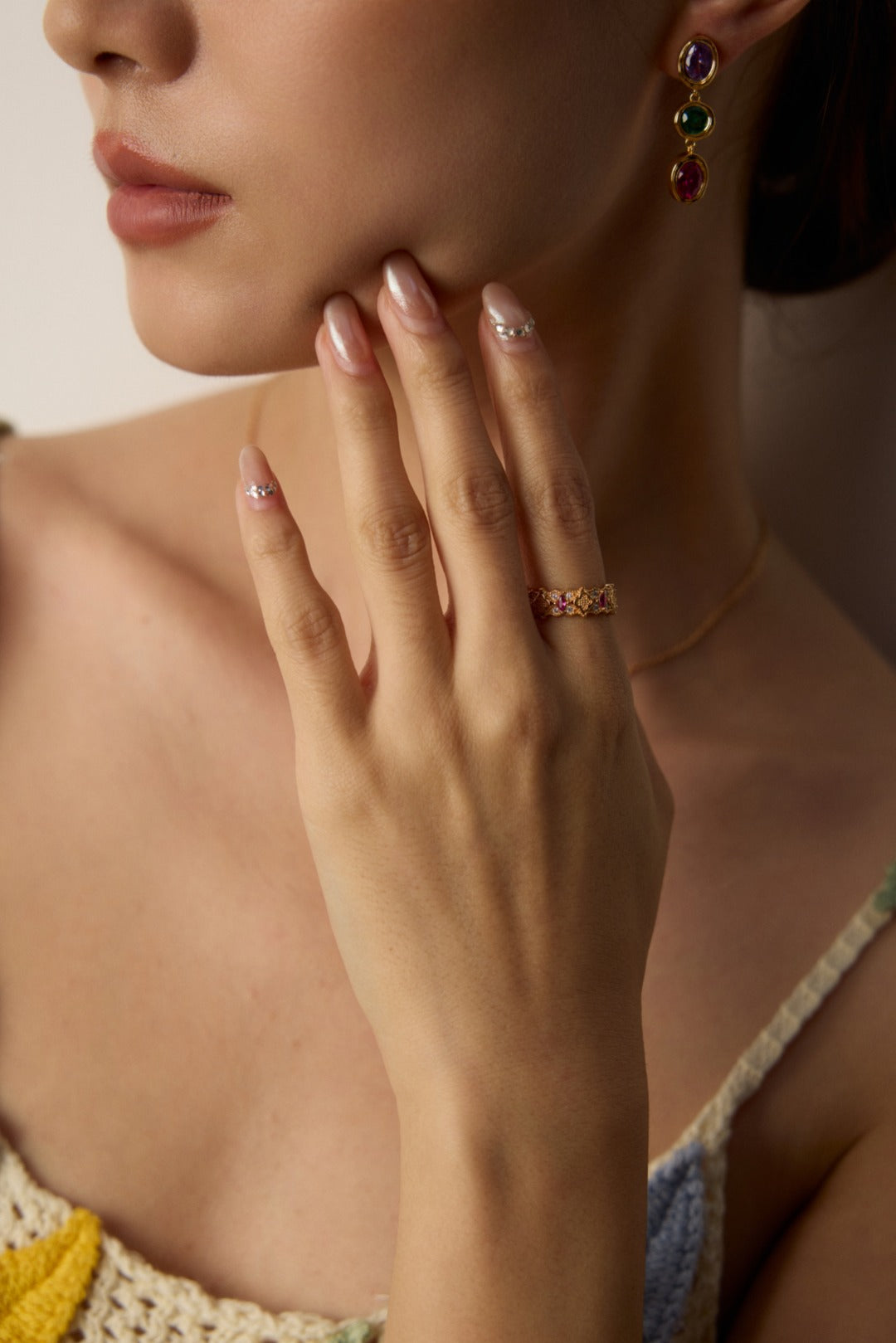 S925 FourLeaf Secret Language Ring