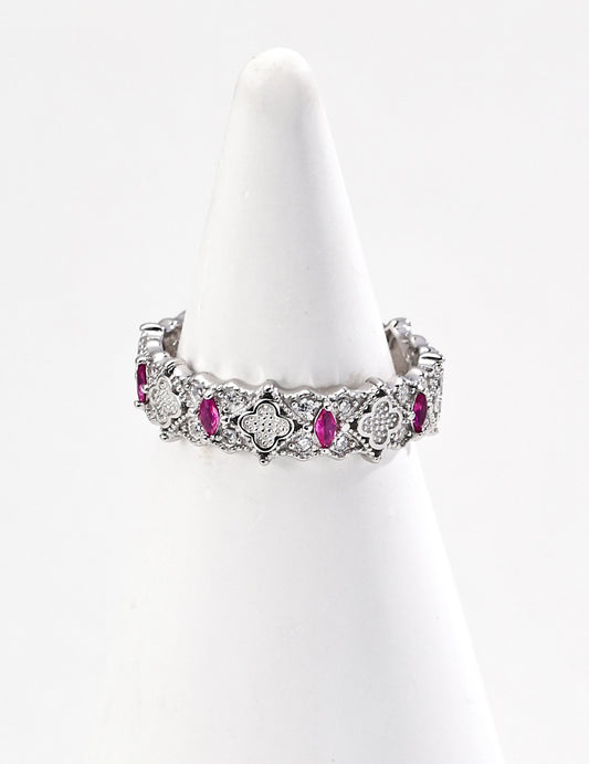 S925 FourLeaf Secret Language Ring