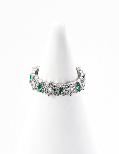 S925 FourLeaf Secret Language Ring