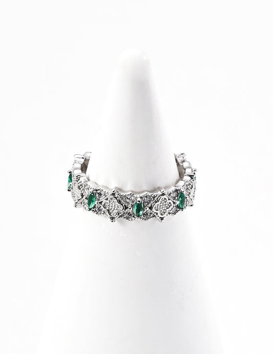 S925 FourLeaf Secret Language Ring